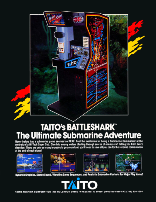 Battle Shark (US) Arcade Game Cover